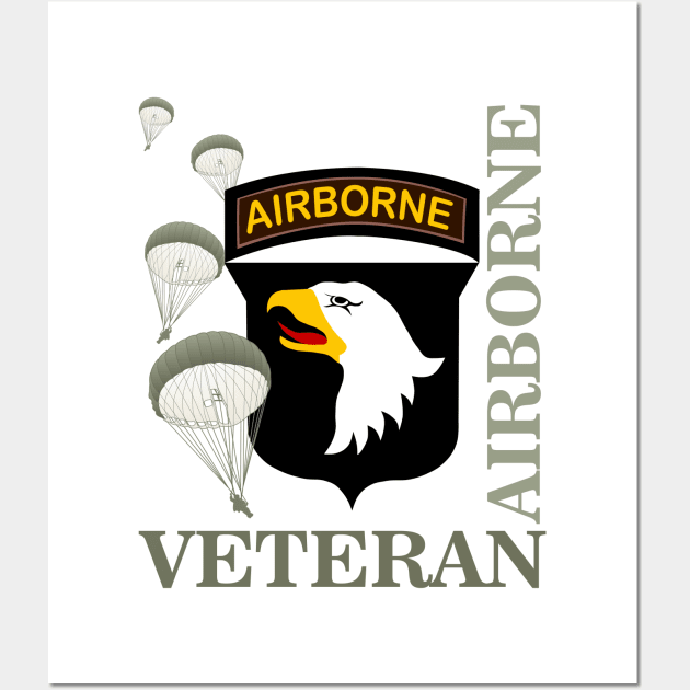 101st Airborne Veteran Wall Art by MilitaryVetShop